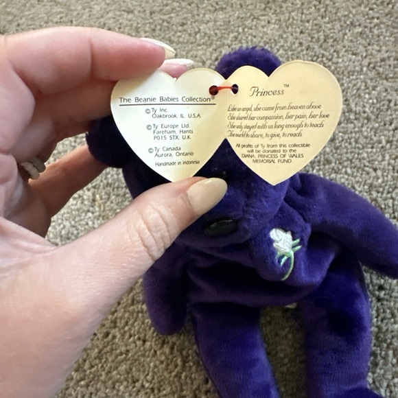 First Edition Princess Diana Ty Beanie Baby Bear. - Picture 4 of 6